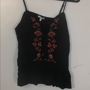 Black tank top